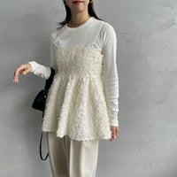 IVORY&&モデル身長：163cm 着用サイズ：F&&