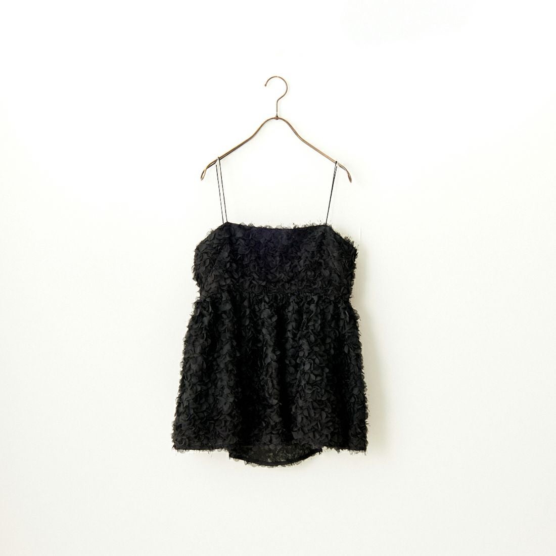 USINE [ユジーヌ] フェザーキャミブラウス [2430602] BLACK