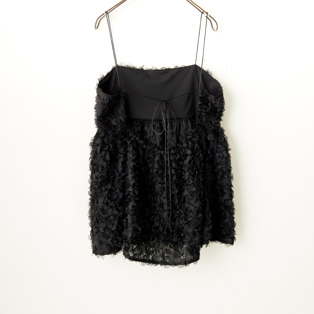 USINE [ユジーヌ] フェザーキャミブラウス [2430602] BLACK