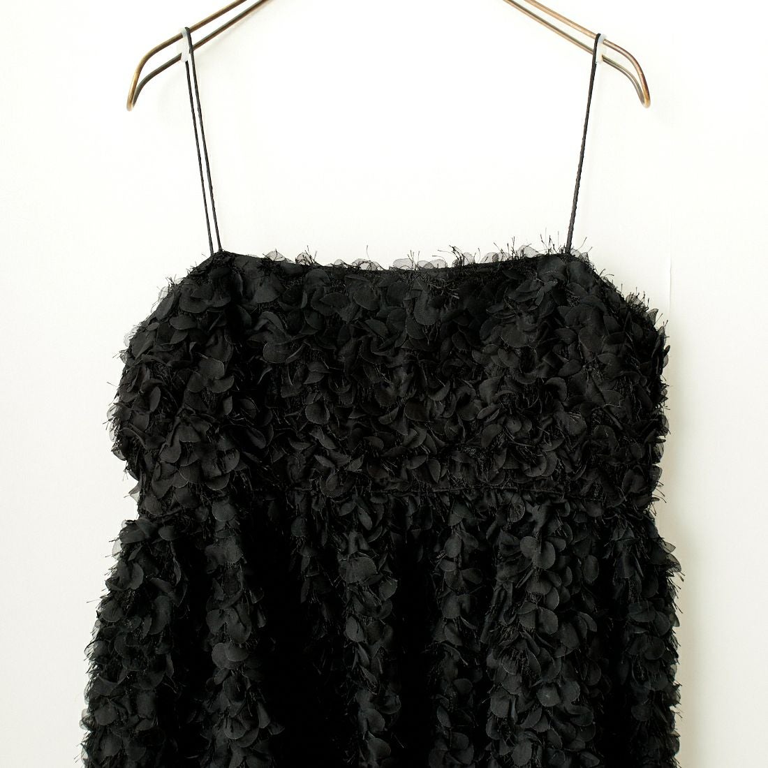 USINE [ユジーヌ] フェザーキャミブラウス [2430602] BLACK