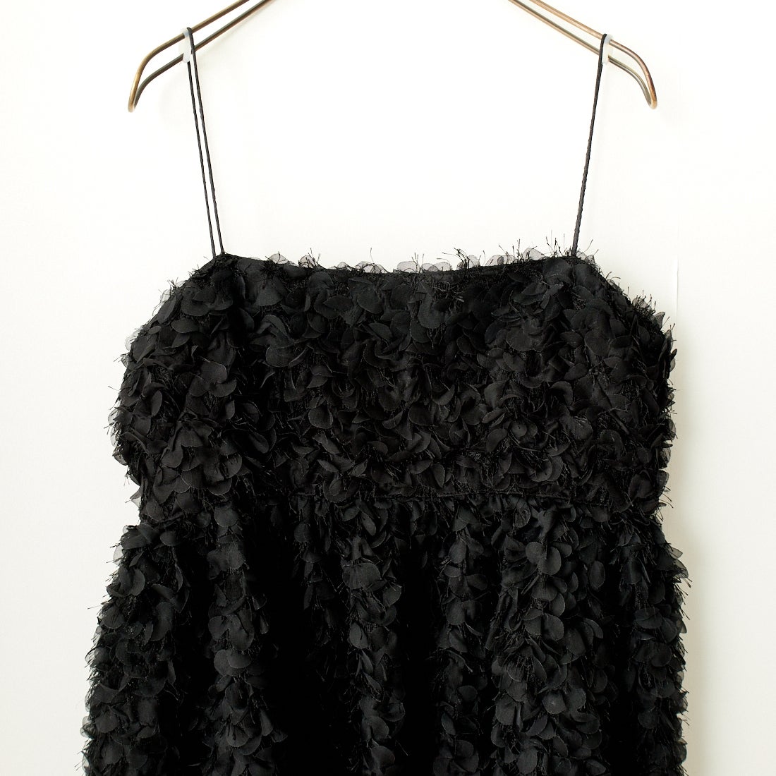 USINE [ユジーヌ] フェザーキャミブラウス [2430602] BLACK