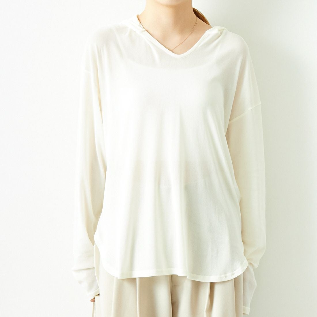 CHIGNON [シニヨン] フーディチュールプルオーバー [8644-106KK] IVORY