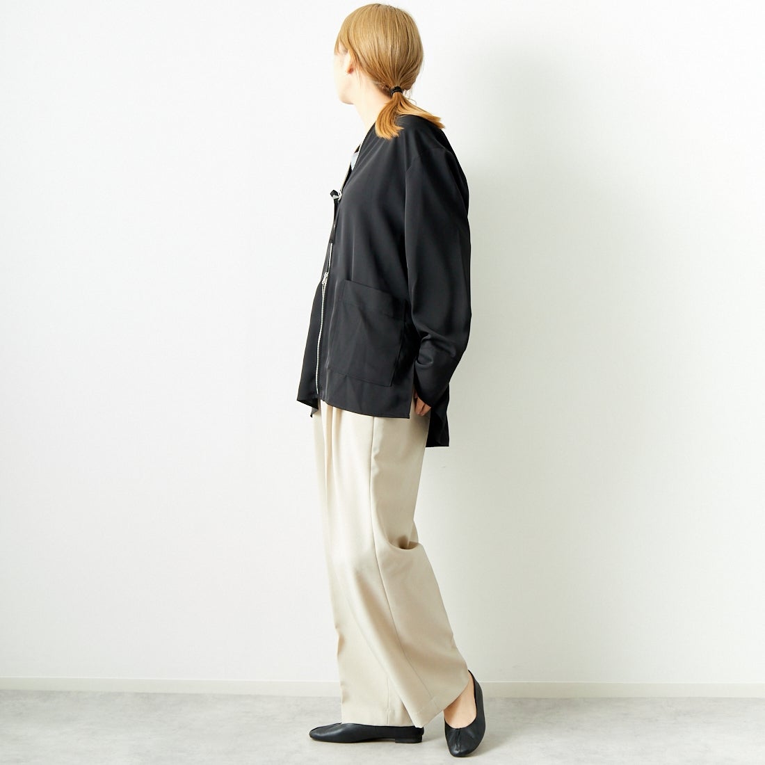 CHIGNON シニヨン オーバーブルゾン ブラック 2024秋冬 未使用 CHIGNON（シニヨン） ファーブルゾン / レディース ジャケット コート
