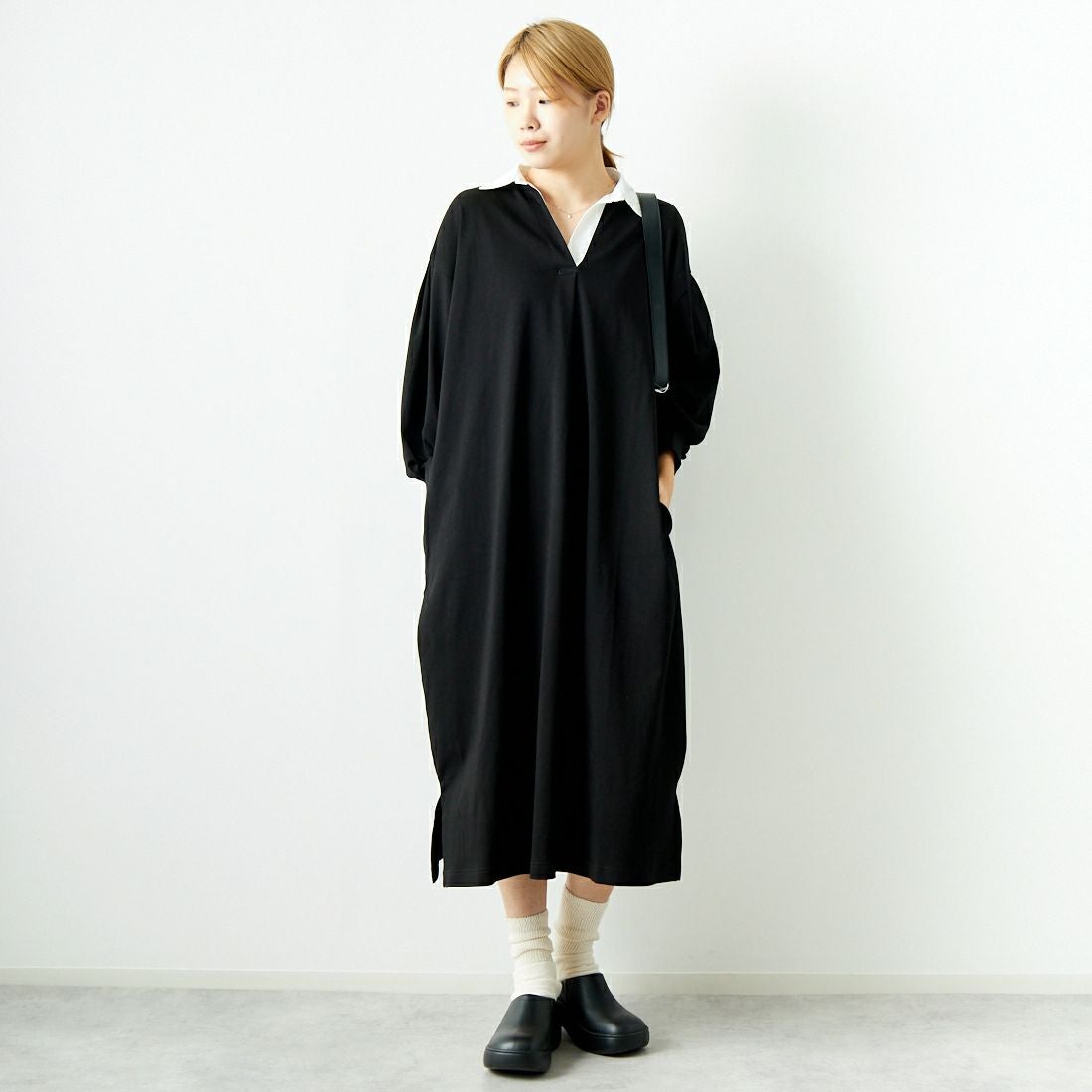 09 ﾌﾞﾗｯｸ&&モデル身長：167cm 着用サイズ：F&&