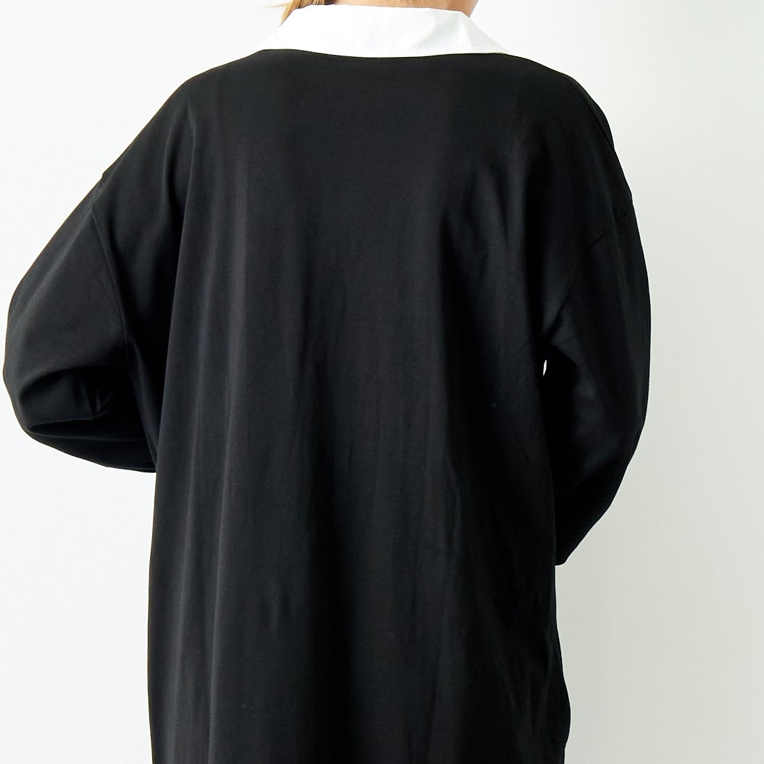 Jeans Factory Clothes [ジーンズファクトリークローズ] ラガーワンピース [143613] 09 ﾌﾞﾗｯｸ