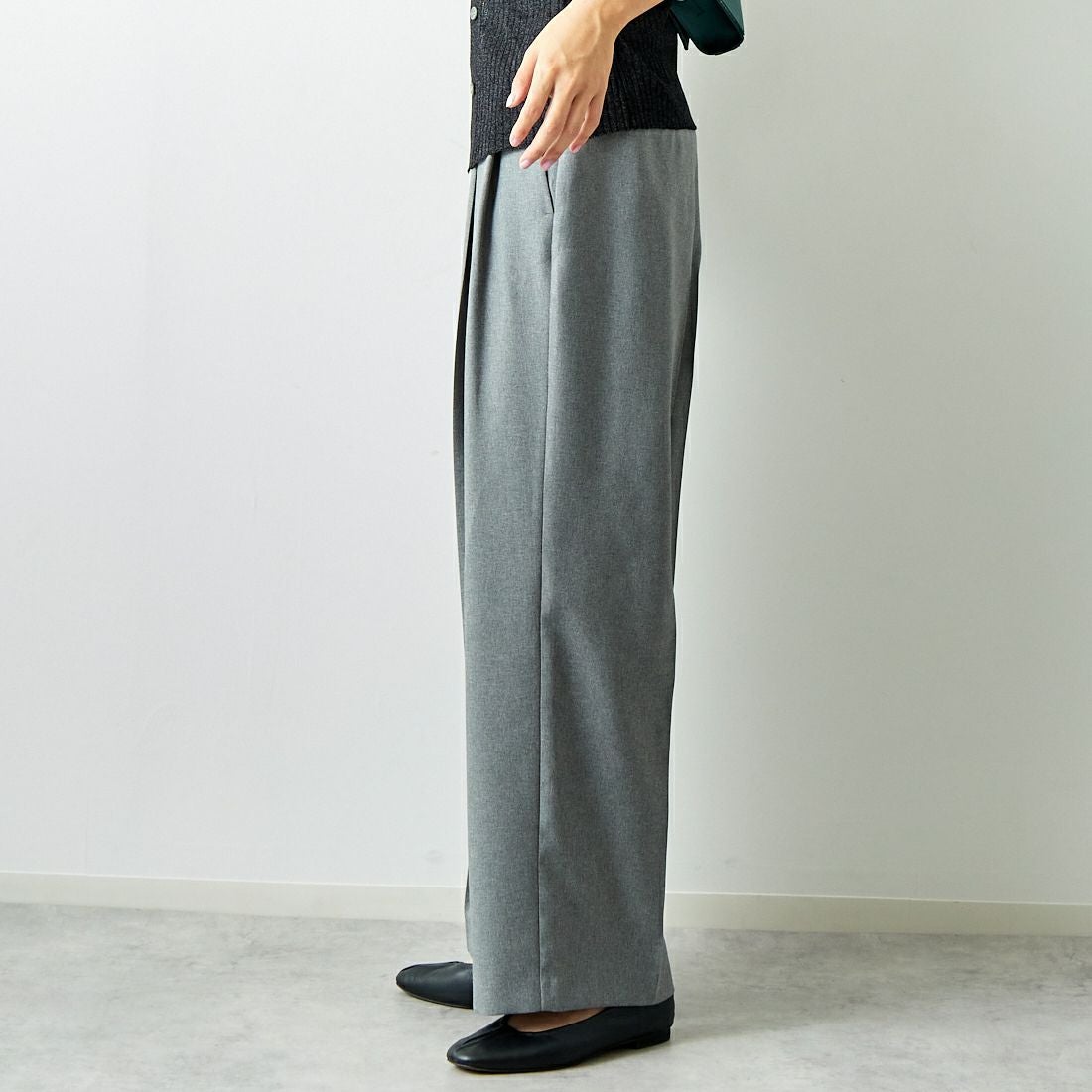 Jeans Factory Clothes [ジーンズファクトリークローズ] マーベルトパンツ [21243073] 002 Mｸﾞﾚｰ &&モデル身長：167cm 着用サイズ：38&&