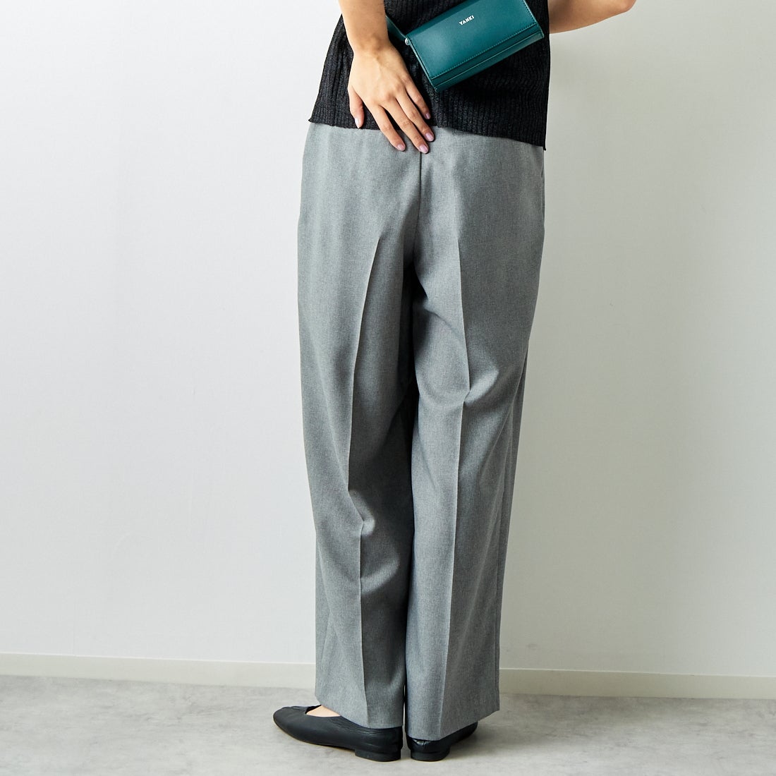 Jeans Factory Clothes [ジーンズファクトリークローズ] マーベルトパンツ [21243073] 002 Mｸﾞﾚｰ &&モデル身長：167cm 着用サイズ：38&&