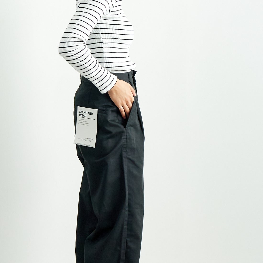 Jeans Factory Clothes [ジーンズファクトリークローズ] チノワイドパンツ [24SSINW-01PN] ﾌﾞﾗｯｸ