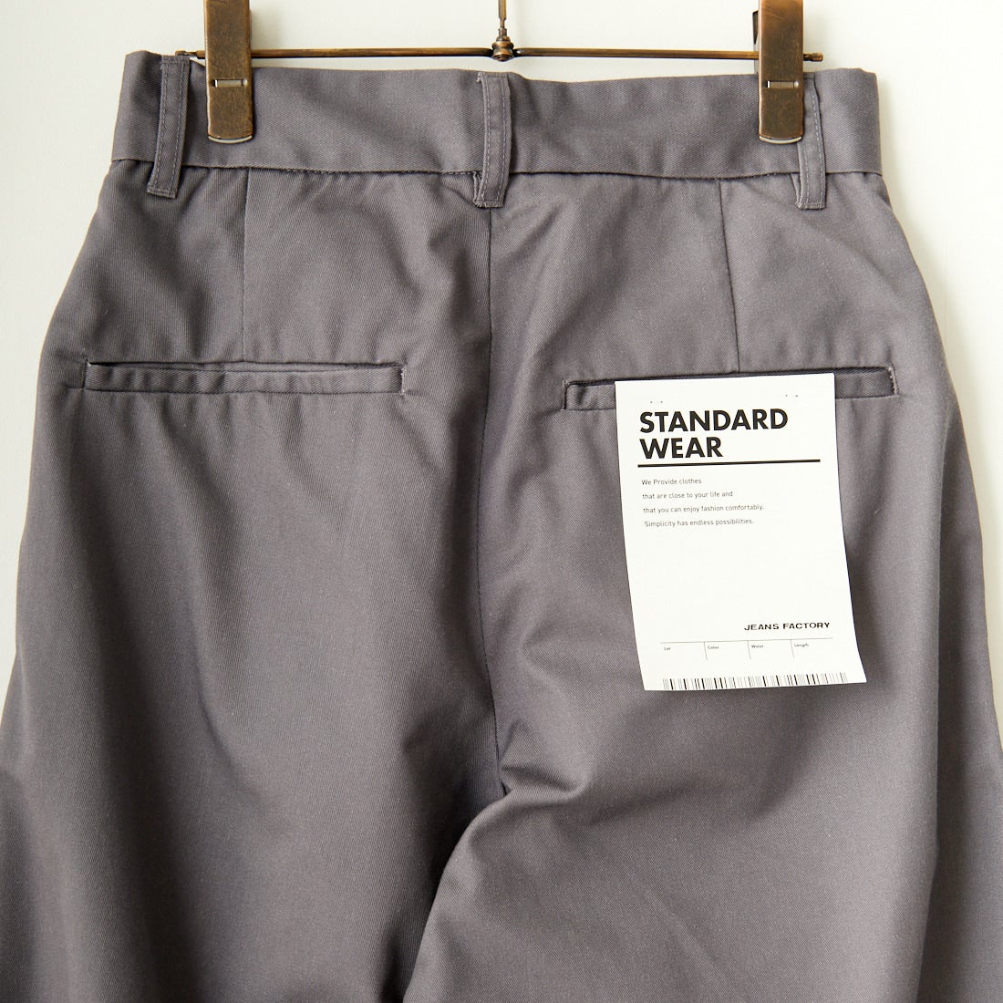 Jeans Factory Clothes [ジーンズファクトリークローズ] チノワイドパンツ [24SSINW-01PN] ｸﾞﾚｰ