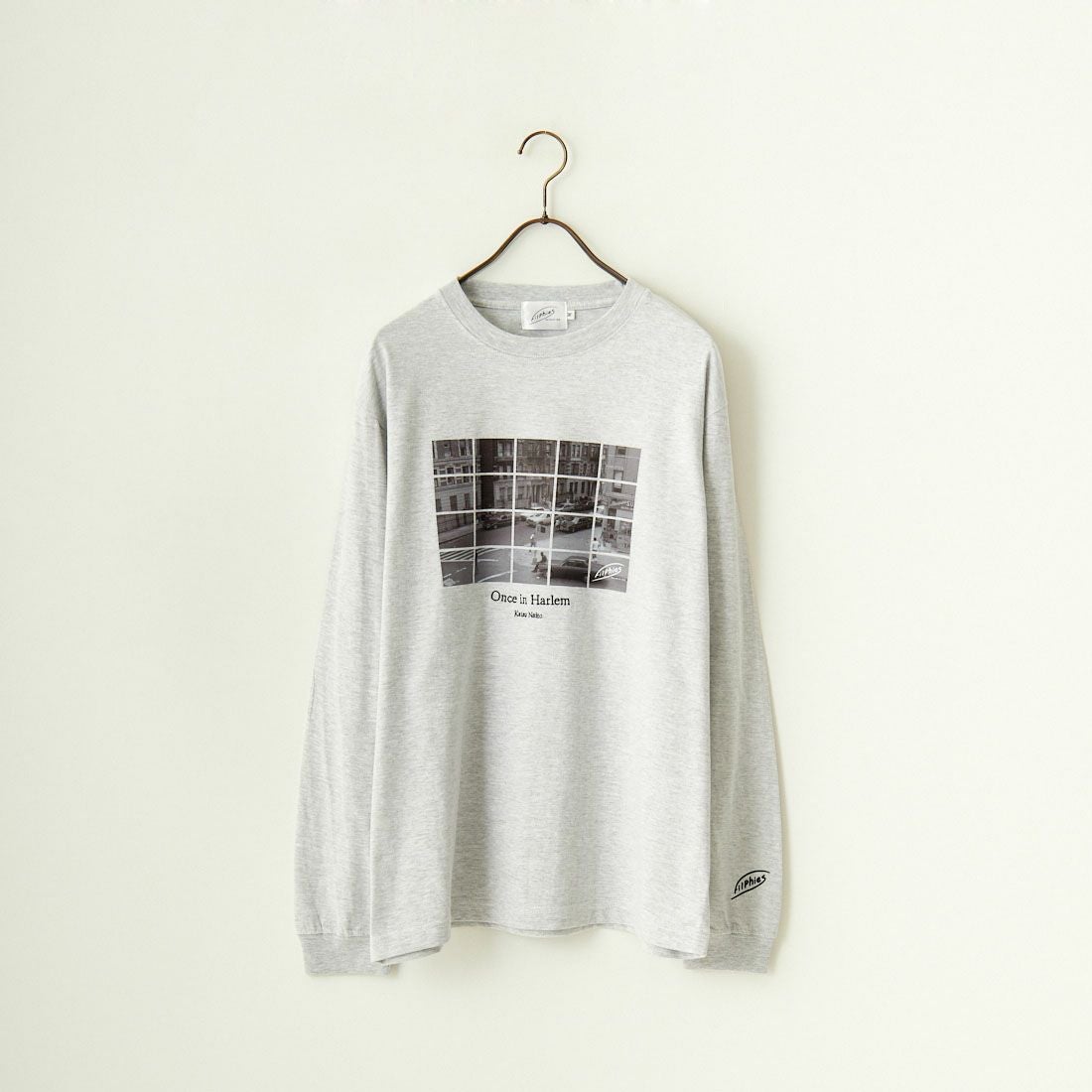 Filphies [フィルフィーズ] ロングスリーブプリントTシャツ [FP242PS00090] 11 ASH