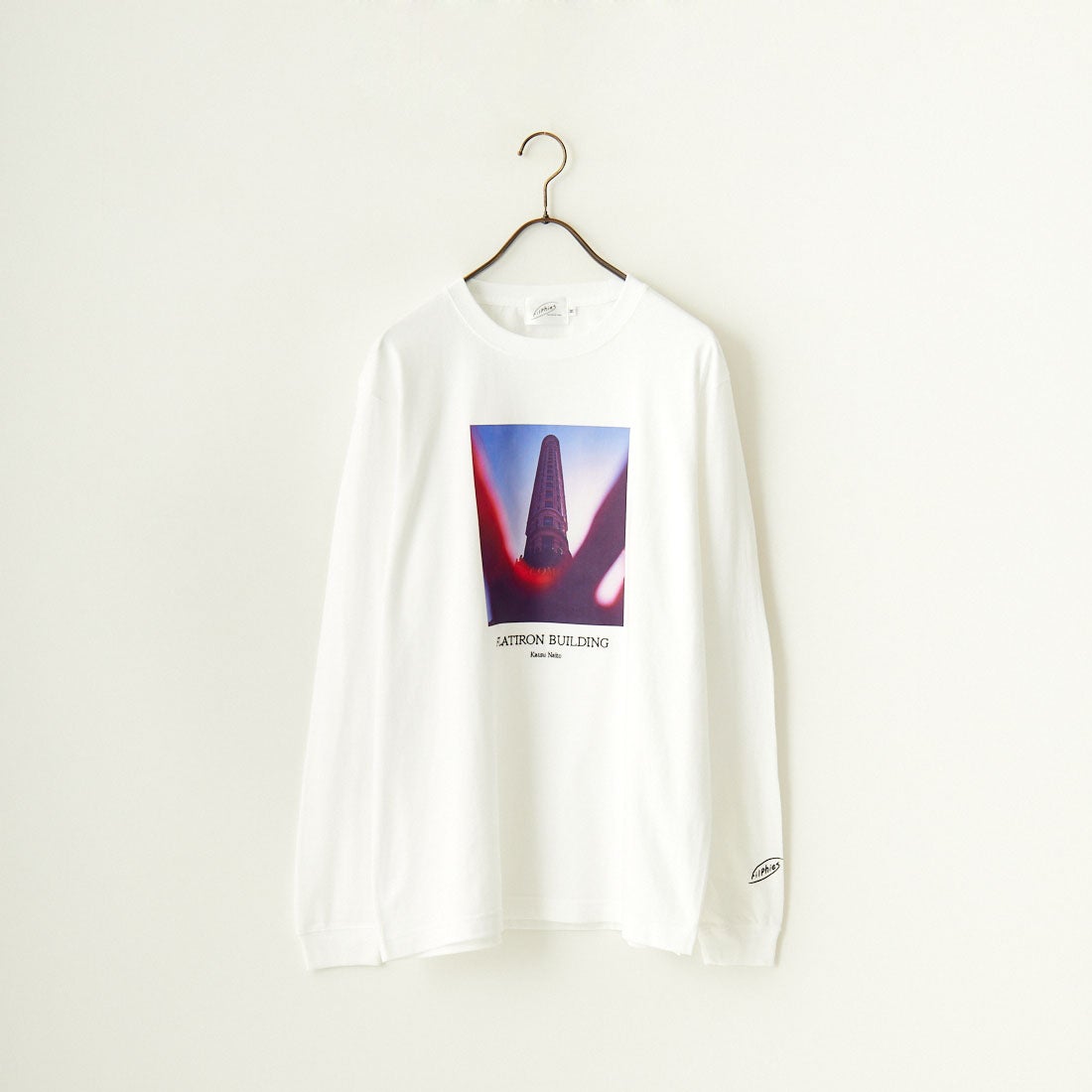 Filphies [フィルフィーズ] ロングスリーブプリントTシャツ [FP242PS00110] 01 WHITE