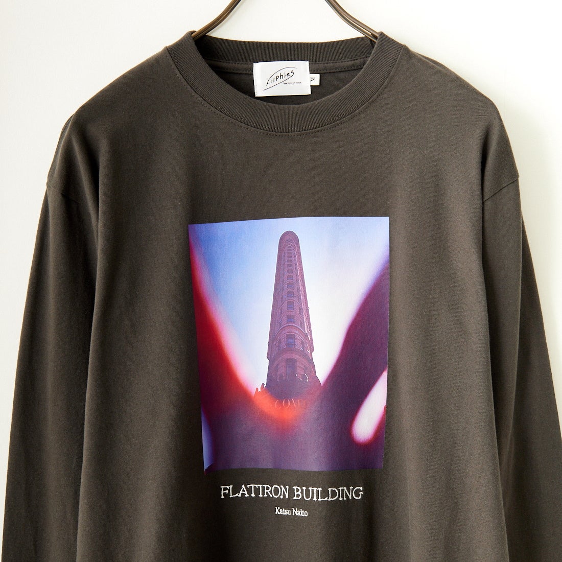 Filphies [フィルフィーズ] ロングスリーブプリントTシャツ [FP242PS00110] 09 SUMI