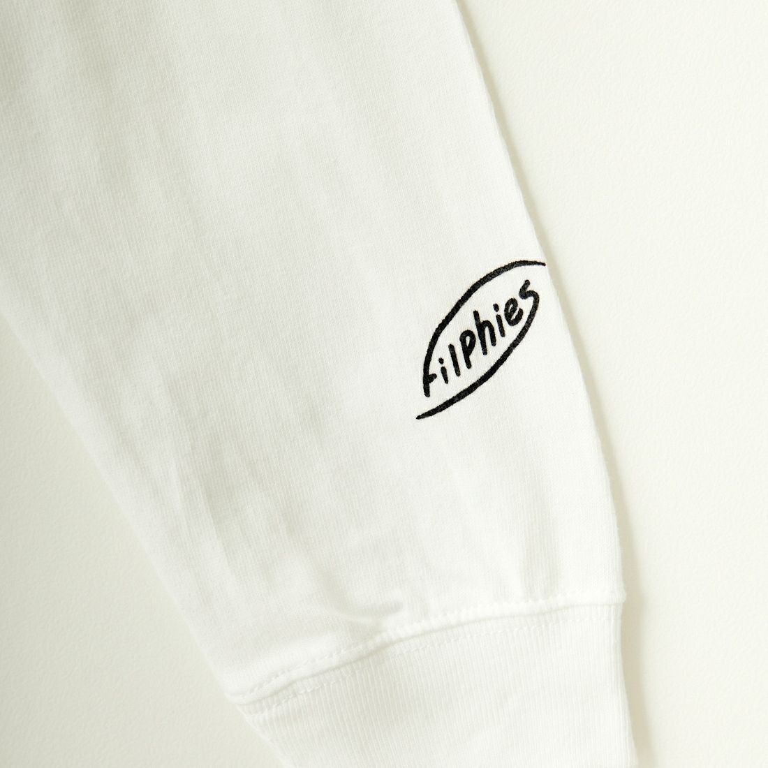 Filphies [フィルフィーズ] ロングスリーブプリントTシャツ [FP242PS00110] 01 WHITE