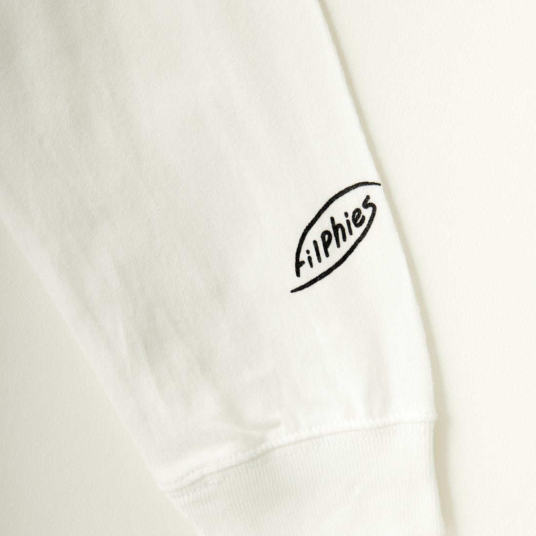 Filphies [フィルフィーズ] ロングスリーブプリントTシャツ [FP242PS00110] 01 WHITE