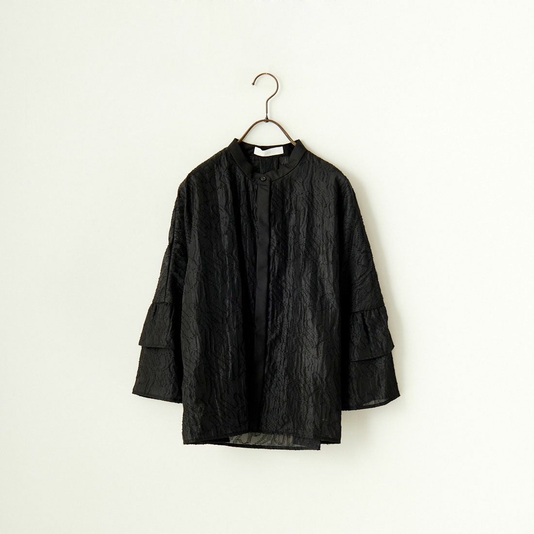 Jeans Factory Clothes [ジーンズファクトリークローズ] カットジャガードシャツジャケット [7443332] BLACK