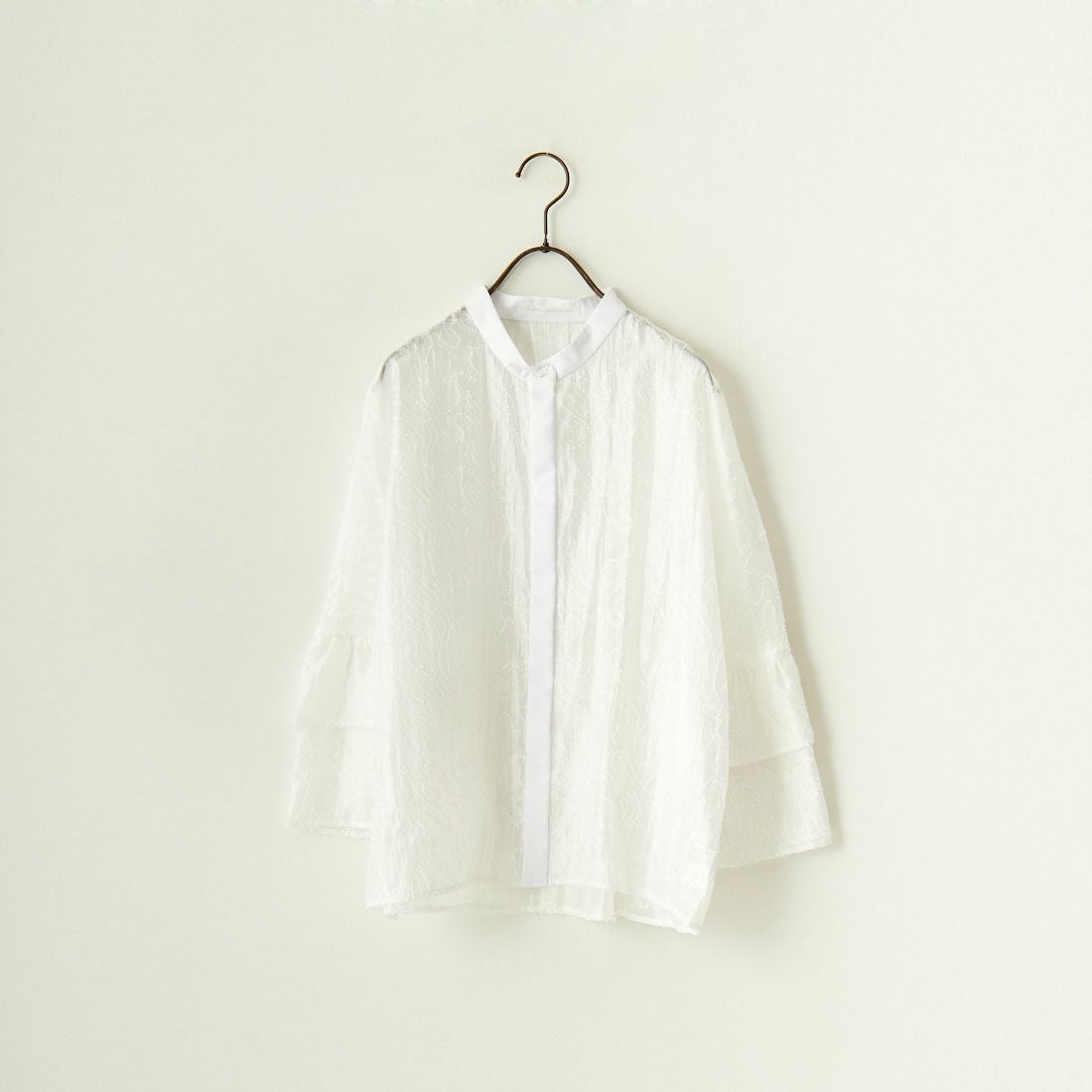 Jeans Factory Clothes [ジーンズファクトリークローズ] カットジャガードシャツジャケット [7443332] OFF WHITE