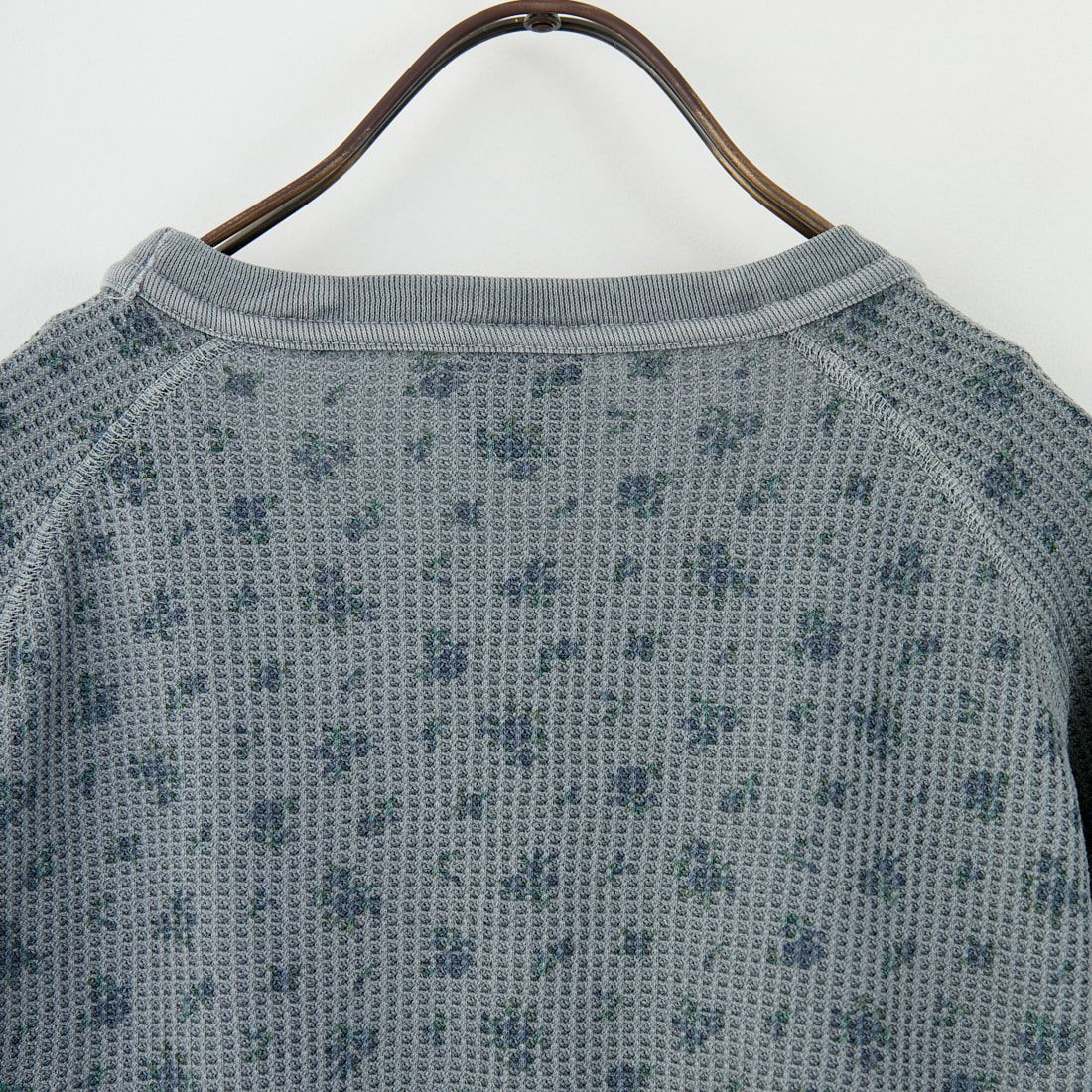 JE MORGAN [ジェイイーモーガン] ワッフルオーバーダイ ロングスリーブTシャツ [JE053-19S] 06 GRAY
