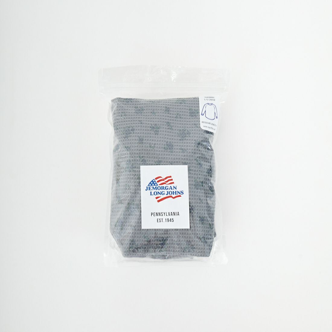 JE MORGAN [ジェイイーモーガン] ワッフルオーバーダイ ロングスリーブTシャツ [JE053-19S] 06 GRAY