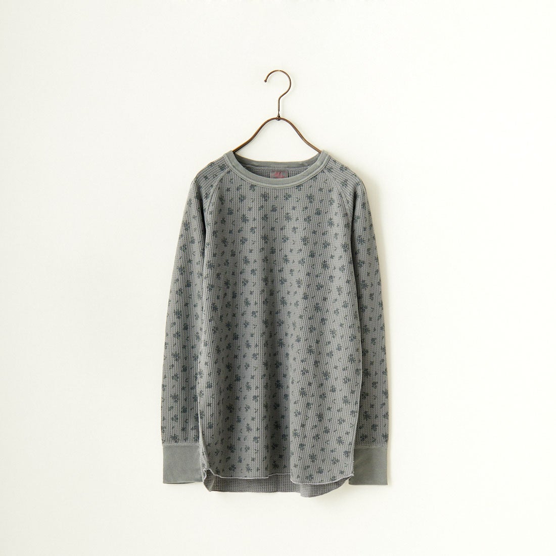 JE MORGAN [ジェイイーモーガン] ワッフルオーバーダイ ロングスリーブTシャツ [JE053-19S] 06 GRAY