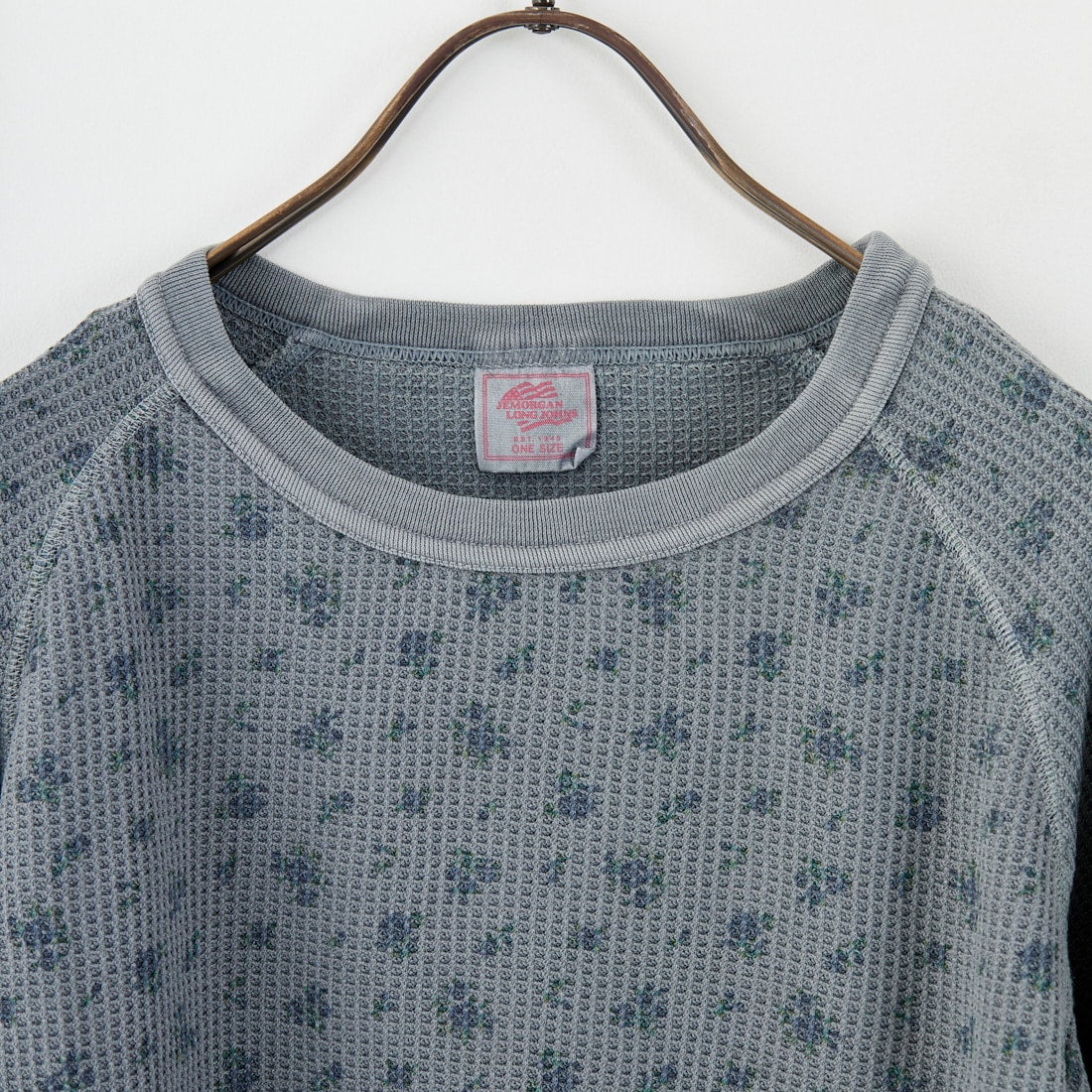 JE MORGAN [ジェイイーモーガン] ワッフルオーバーダイ ロングスリーブTシャツ [JE053-19S] 06 GRAY