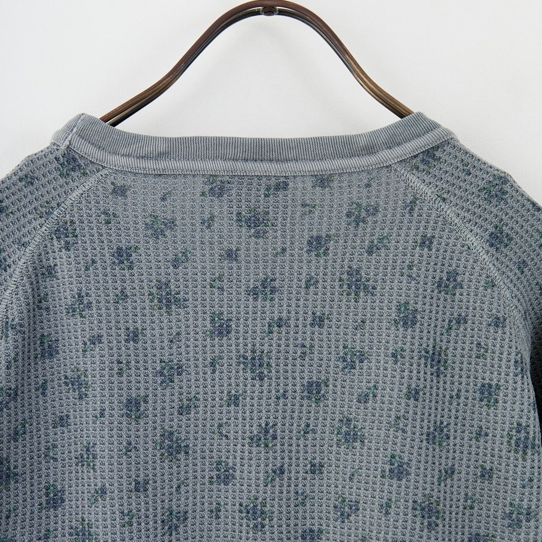 JE MORGAN [ジェイイーモーガン] ワッフルオーバーダイ ロングスリーブTシャツ [JE053-19S] 06 GRAY