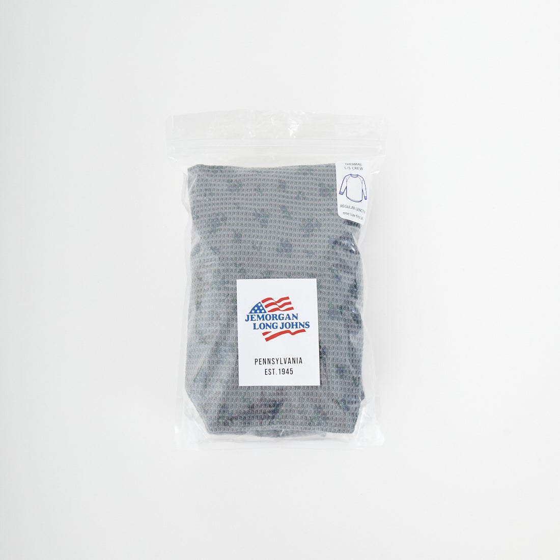 JE MORGAN [ジェイイーモーガン] ワッフルオーバーダイ ロングスリーブTシャツ [JE053-19S] 06 GRAY