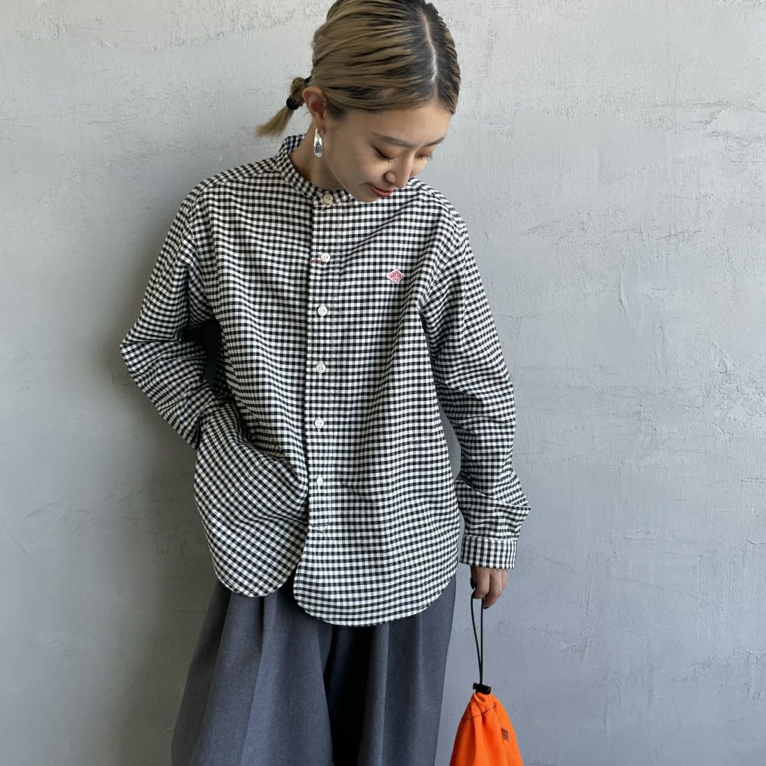 BLK/ECR GN&&モデル身長：150cm 着用サイズ：34&&