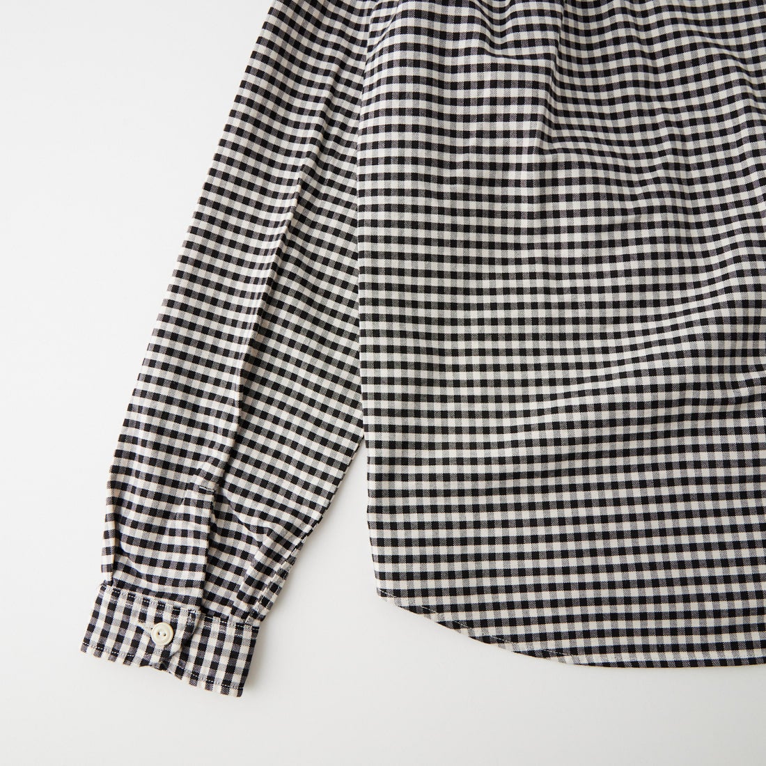 DANTON [ダントン] バンドカラーシャツ [DT-B0279OXP] BLK/ECR GN