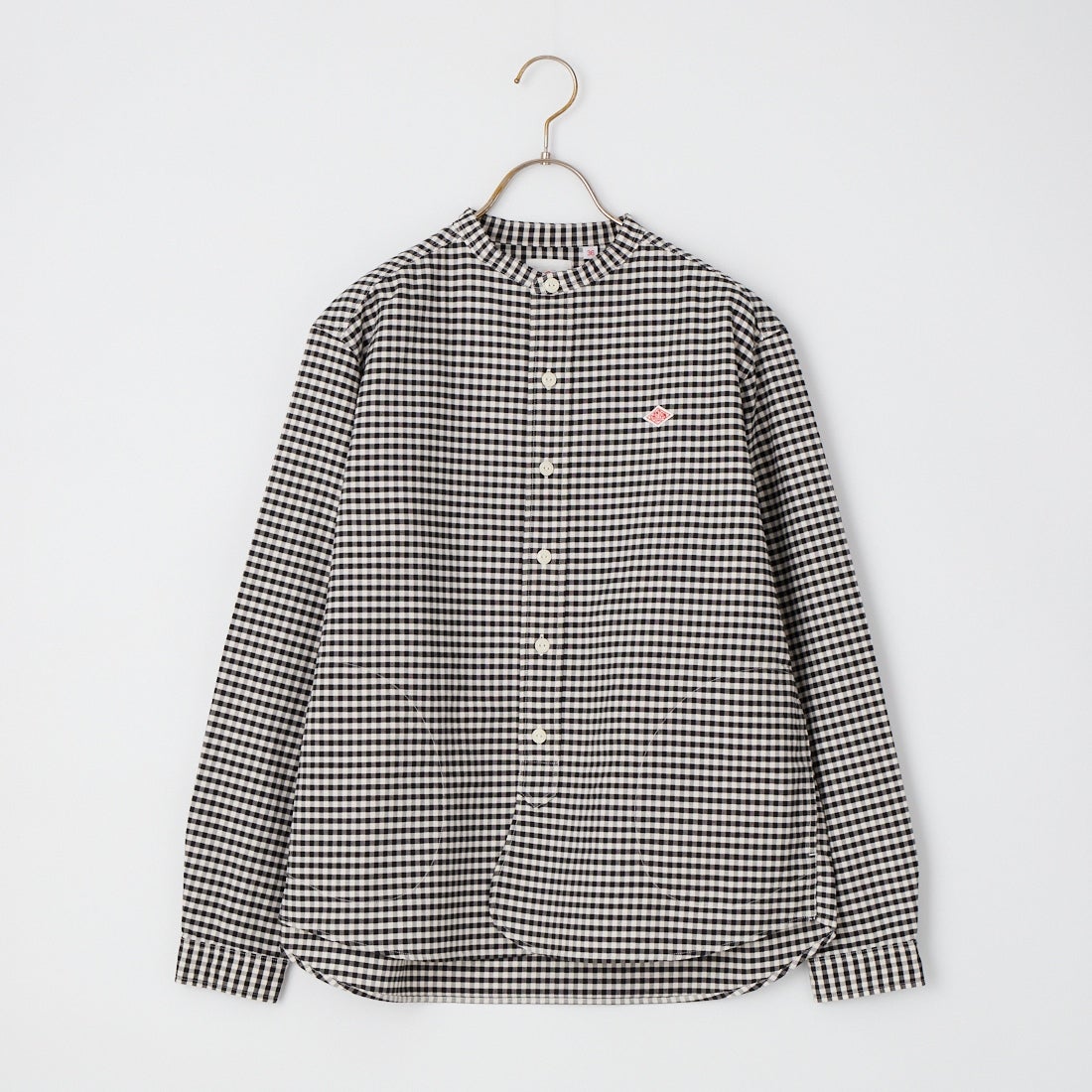 DANTON [ダントン] バンドカラーシャツ [DT-B0279OXP] BLK/ECR GN