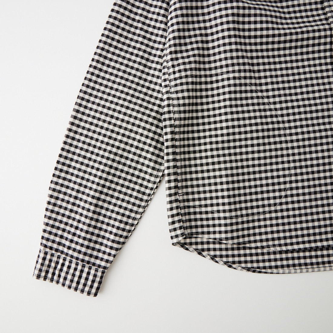 DANTON [ダントン] バンドカラーシャツ [DT-B0279OXP] BLK/ECR GN