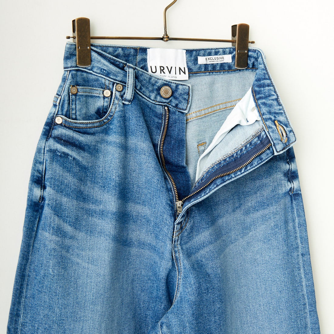 Urvin [アーヴィン] 別注 MARION JEANS ハイウエストストレートデニム [JUAG4400NB-JF] MID USED
