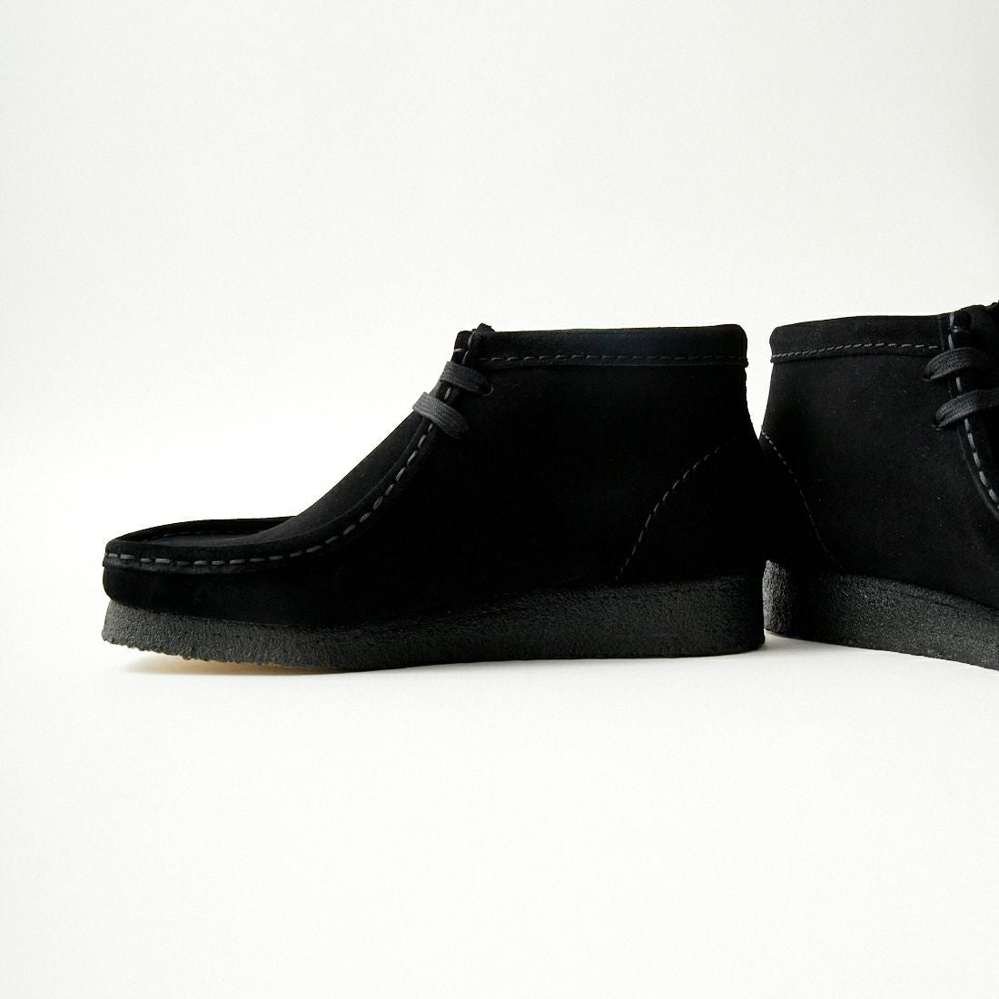 Clarks [クラークス] レディース ワラビーブーツ(ブラックスエード) [26155521] BLACK