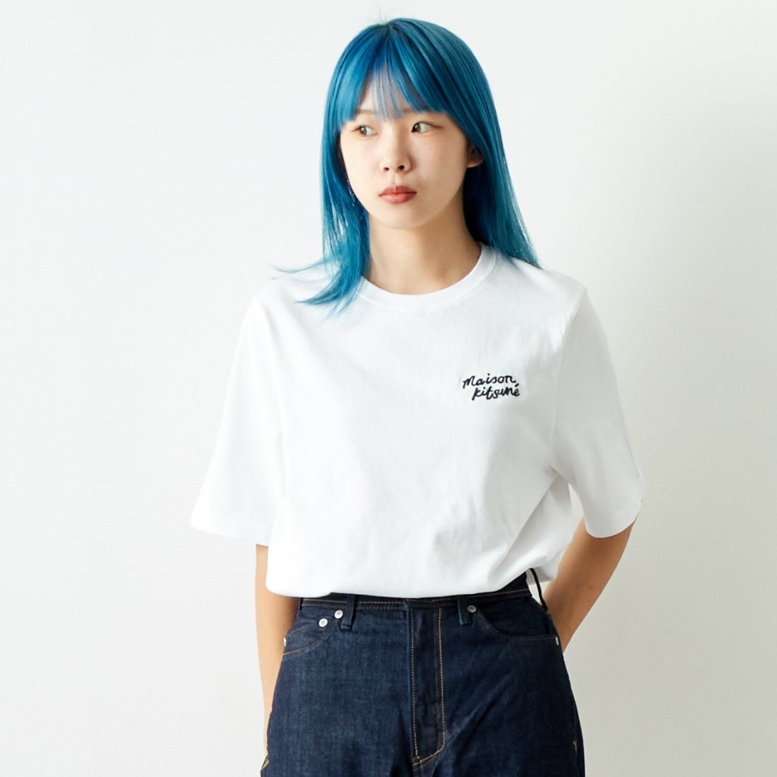 ま*ち様 メゾンキツネ　Tシャツ　MAISON KITSUNE MAISON KITSUNE [メゾン キツネ] ハンドライティング コンフォート T