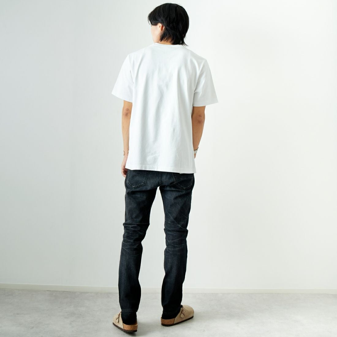 YANUK [ヤヌーク] スリムテーパードデニム VINCENT2/ヴィンセント2 [57243002] OBK &&モデル身長：179cm 着用サイズ：30&&