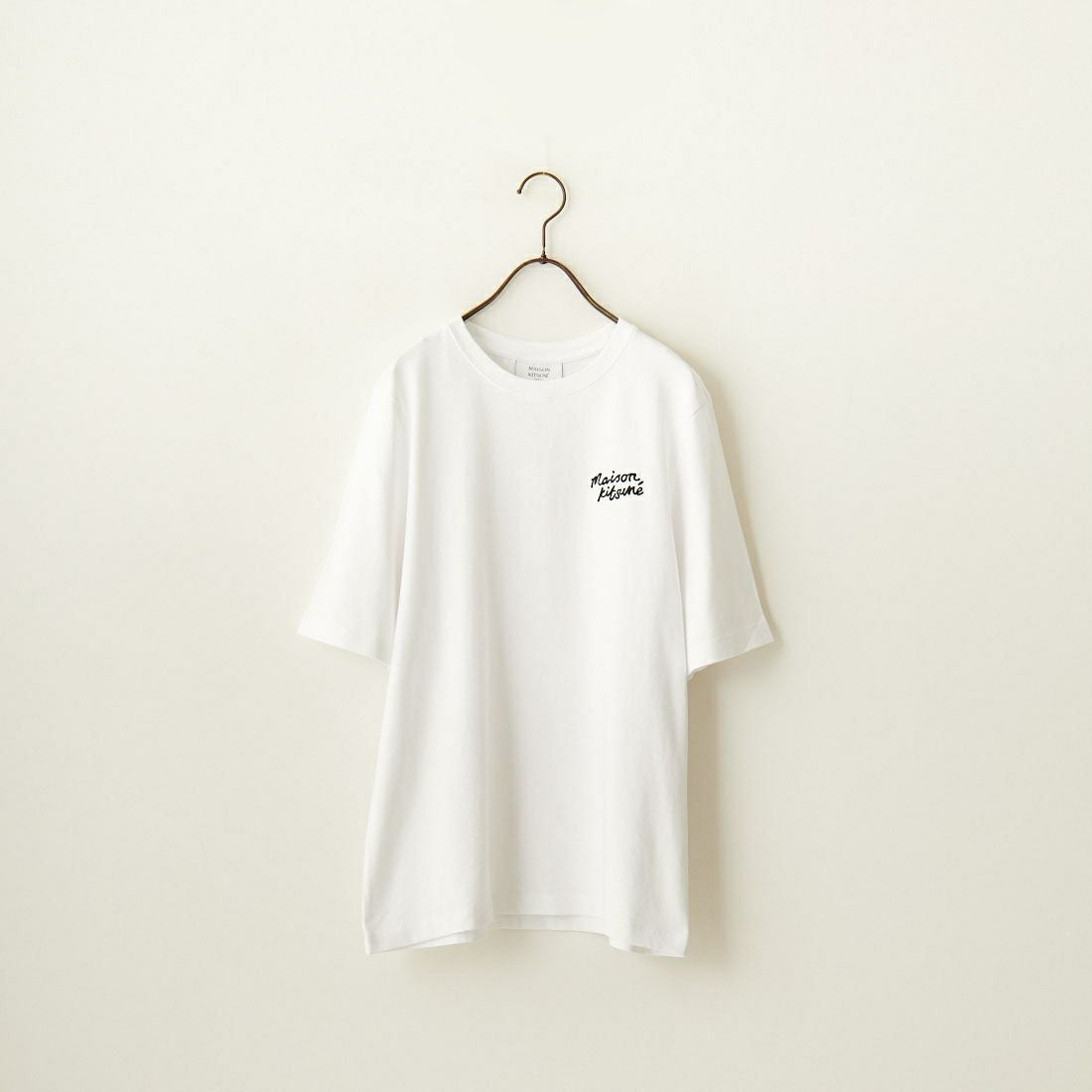 MAISON KITSUNE [メゾン キツネ] ハンドライティング コンフォート Tシャツ [MM00126KJ0118]  M186 WHT/B