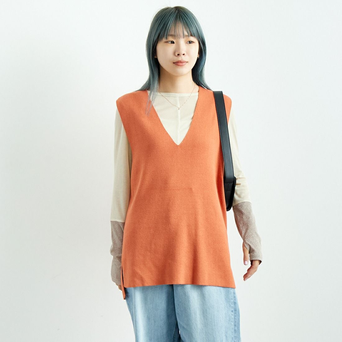 202 ｵﾚﾝｼﾞ&&モデル身長：167cm 着用サイズ：F&&