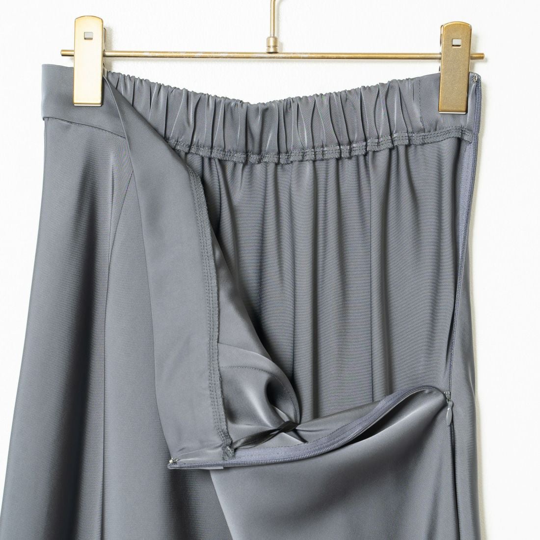 Jeans Factory Clothes [ジーンズファクトリークローズ] サテンマーメイドスカート [21243051] 003 ﾁｬｺｰﾙ