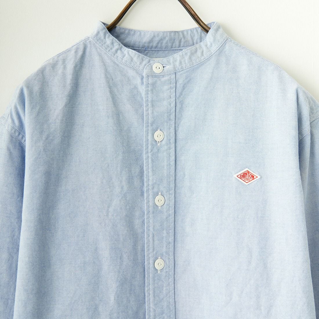 DANTON [ダントン] オックスフォード バンドカラーシャツ [DT-B0279SOX] BLUE