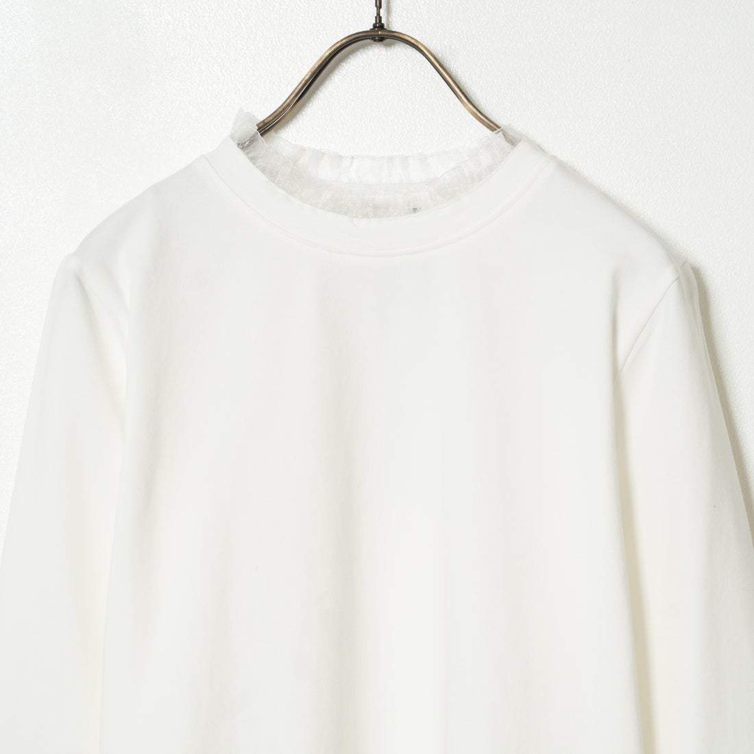 Jf Ready Made [ジェイエフレディメイド] フリルレースTシャツ [3005101] 104 ｵﾌﾎﾜｲﾄ