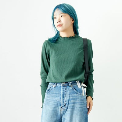 401 ｸﾞﾘｰﾝ&&モデル身長：167cm 着用サイズ：F&&