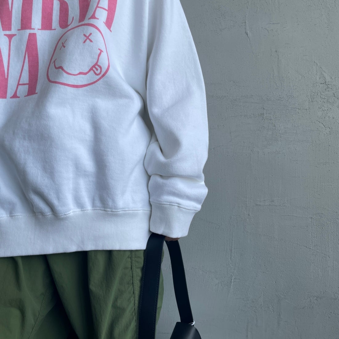 GOOD ROCK SPEED [グッドロックスピード] 別注 NIRVANA プリントスウェット [INTN-021-JF] WHITE