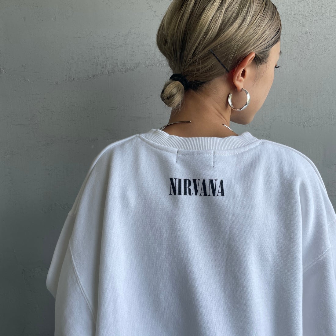 GOOD ROCK SPEED [グッドロックスピード] 別注 NIRVANA プリントスウェット [INTN-021-JF] WHITE