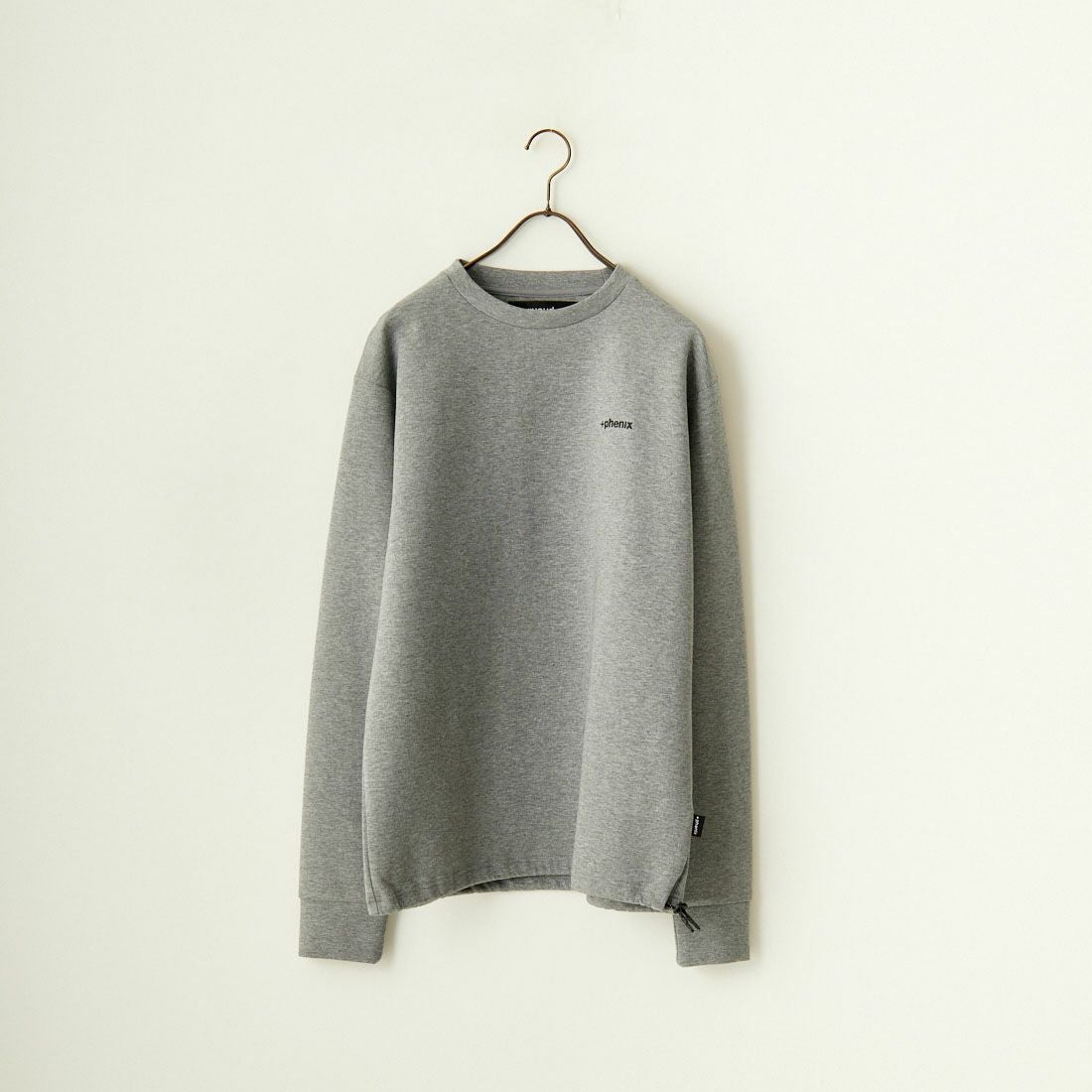 +phenix [プラスフェニックス] 別注 ダンボールニット クルーネックスウェット [POO-24039IN-JF] GRAY
