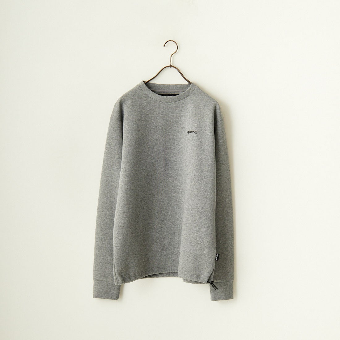+phenix [プラスフェニックス] 別注 ダンボールニット クルーネックスウェット [POO-24039IN-JF] GRAY