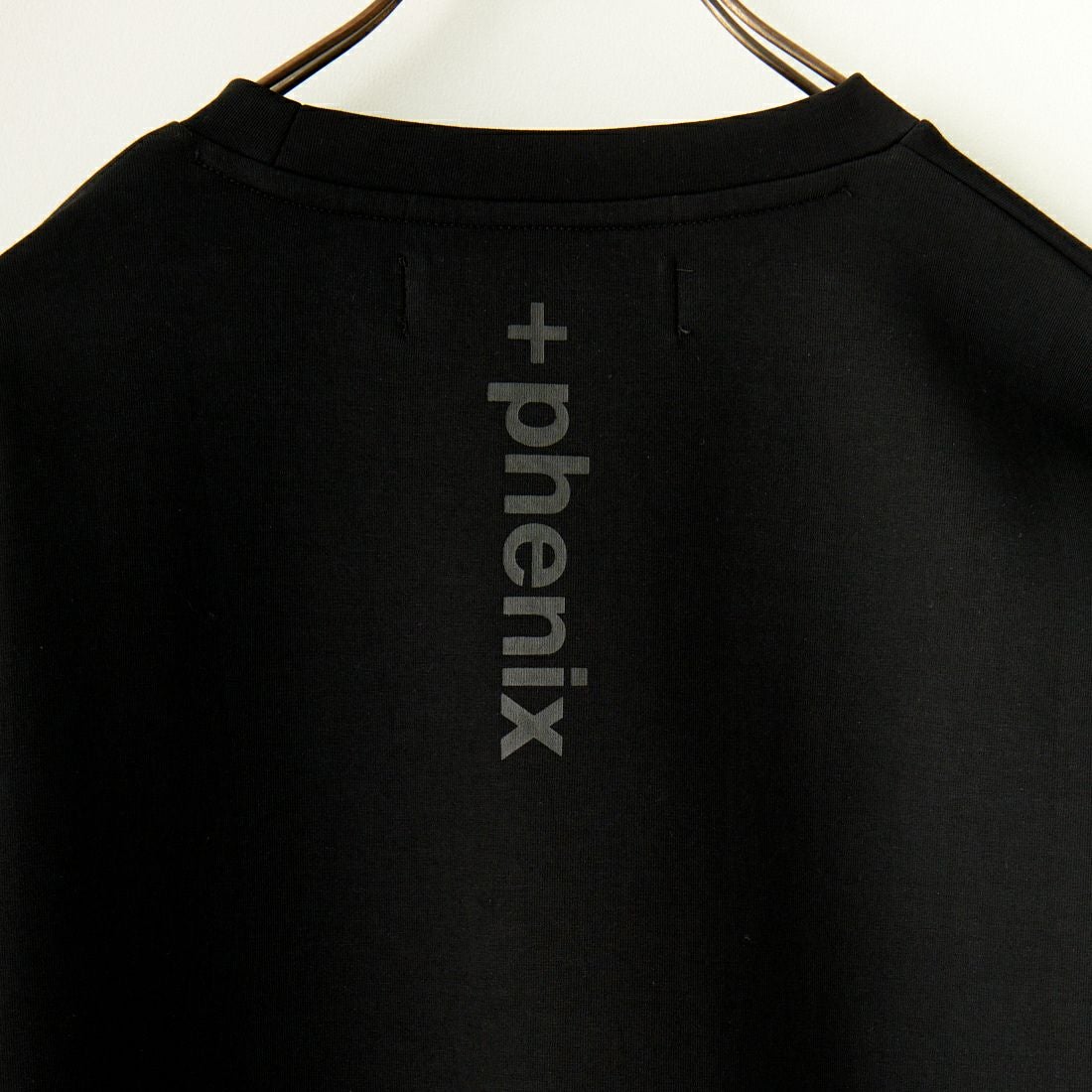 +phenix [プラスフェニックス] 別注 ダンボールニット クルーネックスウェット [POO-24039IN-JF] BLACK