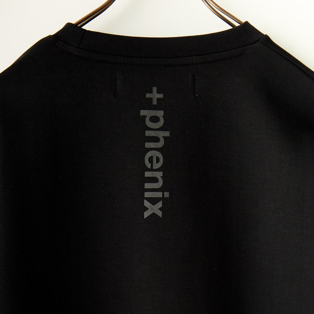 +phenix [プラスフェニックス] 別注 ダンボールニット クルーネックスウェット [POO-24039IN-JF] BLACK