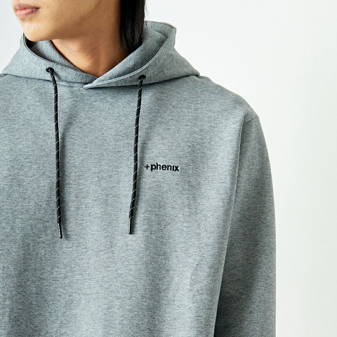 +phenix [プラスフェニックス] 別注 ダンボールニット スウェットパーカー [POO-24038IN-JF] GRAY