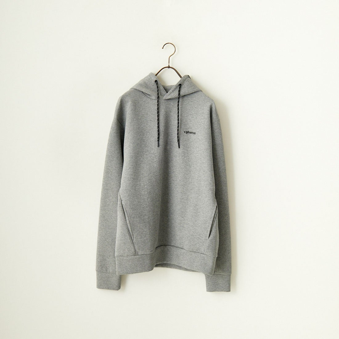 +phenix [プラスフェニックス] 別注 ダンボールニット スウェットパーカー [POO-24038IN-JF] GRAY