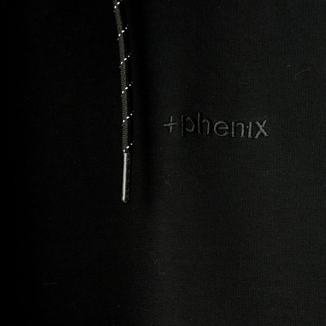 +phenix [プラスフェニックス] 別注 ダンボールニット スウェットパーカー [POO-24038IN-JF] BLACK