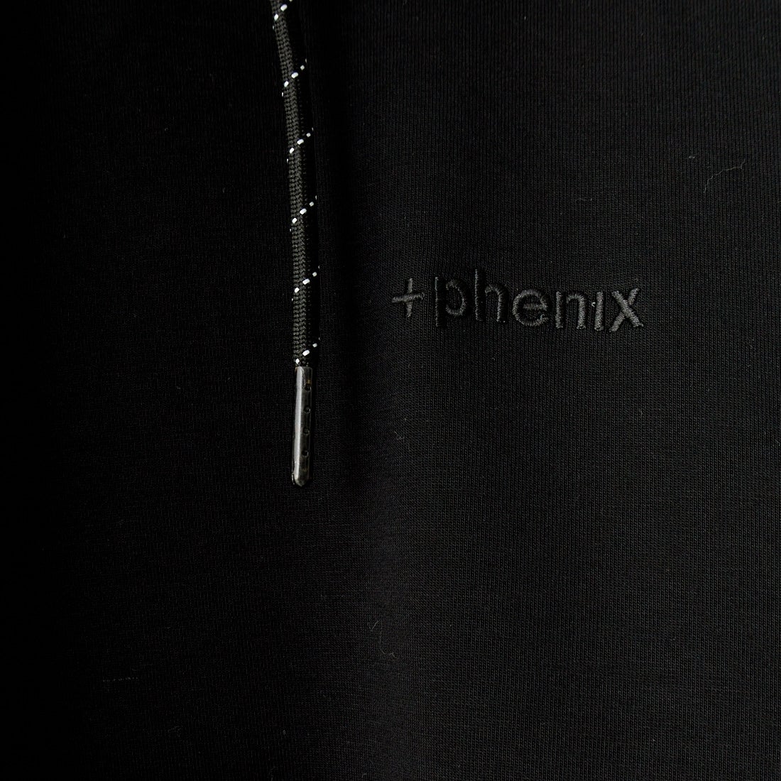 +phenix [プラスフェニックス] 別注 ダンボールニット スウェットパーカー [POO-24038IN-JF] BLACK